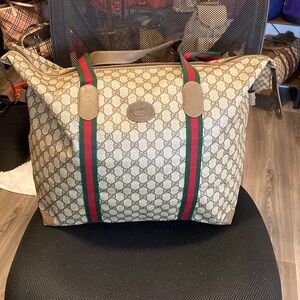 Gucci Large Zipper Tote/ Travel Size Bag